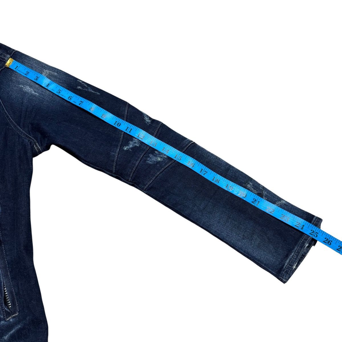 semanticdesign Semantic Design Denim Biker Jacket Distressed Size US M / EU 48-50 / 2 - 16 Thumbnail