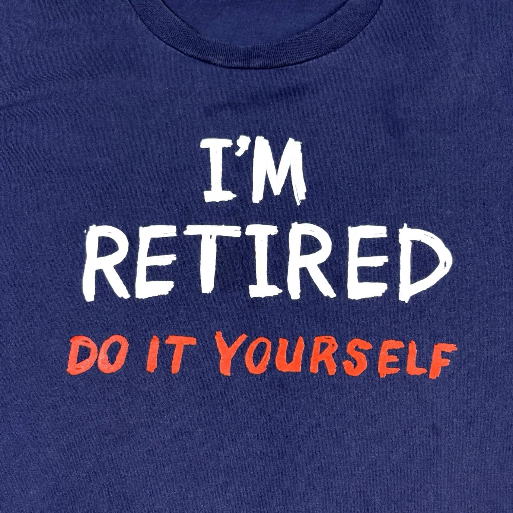 Delta VINTAGE Funny Quote Comedy Humor T Shirt Adult XL Blue 2000s Mens Size US XL / EU 56 / 4 - 7 Thumbnail