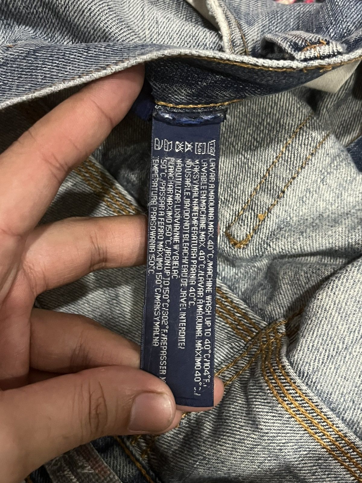 Le Grande Bleu (L.G.B.) ⚡️Distressed⚡️Zara Destroy Grunge Style Blue Washed Flare Jean Size US 34 / EU 50 - 20 Thumbnail