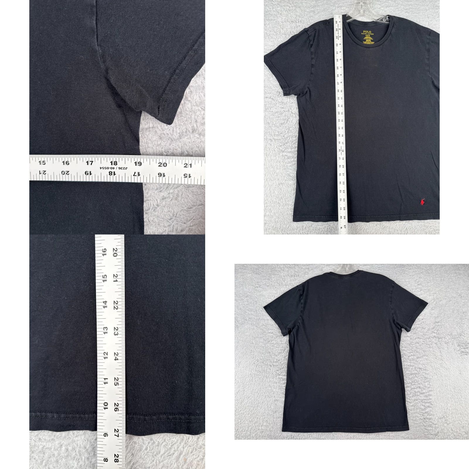 Ralph Lauren Polo Ralph Lauren Shirt Men Medium Black 100% Cotton Pony Crew Neck Short Sleeve Size US M / EU 48-50 / 2 - 8 Thumbnail