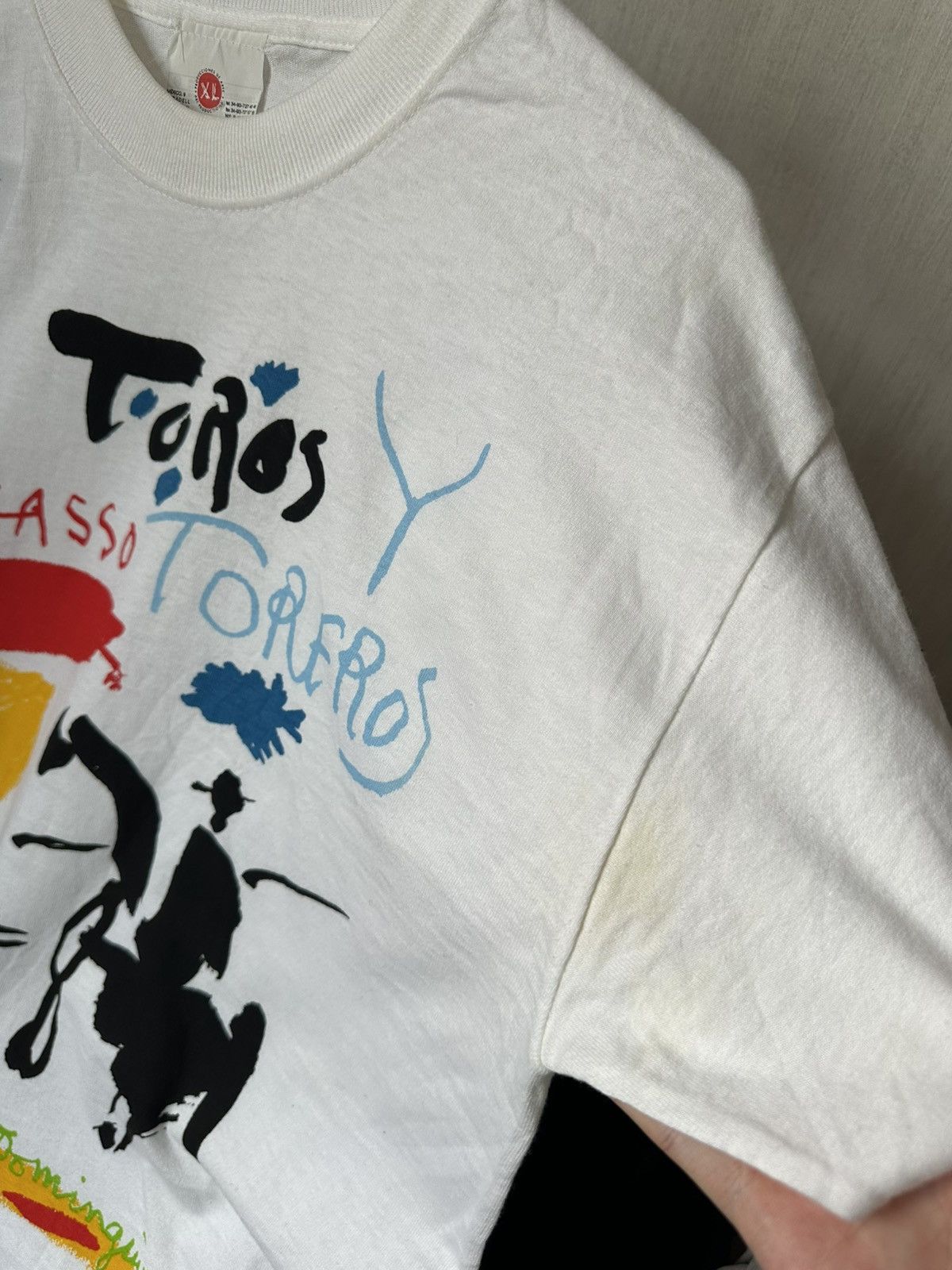 Vintage Vintage 90s Pablo Picasso Rare Design Big Image Tee Size US M / EU 48-50 / 2 - 4 Thumbnail