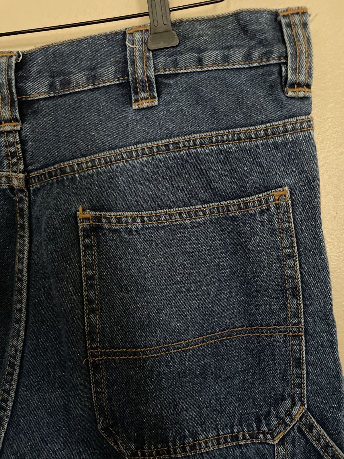 Designer × Vintage BLUE MOUNTAIN Denim Jean Shorts Jorts 36 Carpenter relaxed 🏔️ Size US 36 / EU 52 - 9 Thumbnail