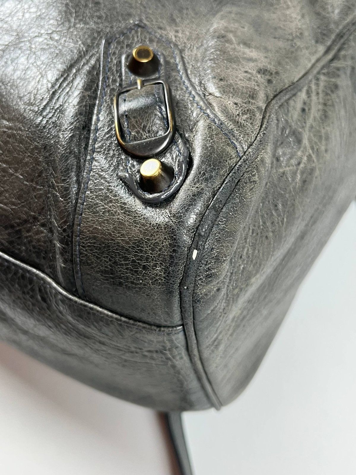 Balenciaga 2012 BALENCIAGA Black Lambskin Leather Motorcycle Velo Bag Size ONE SIZE - 18 Thumbnail