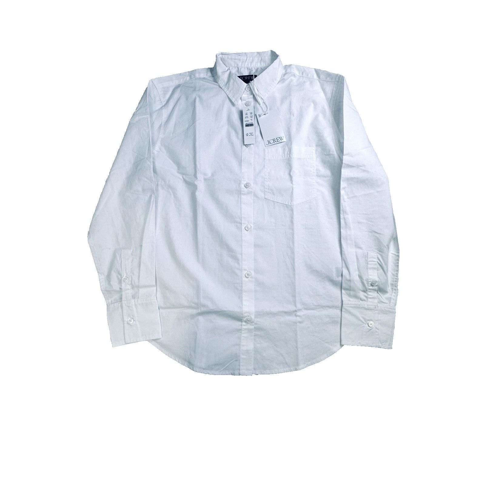 J.Crew J.Crew Button Up Shirt In Cotton Poplin White Sz 4 Relaxed Size S / US 4 / IT 40 - 2 Thumbnail