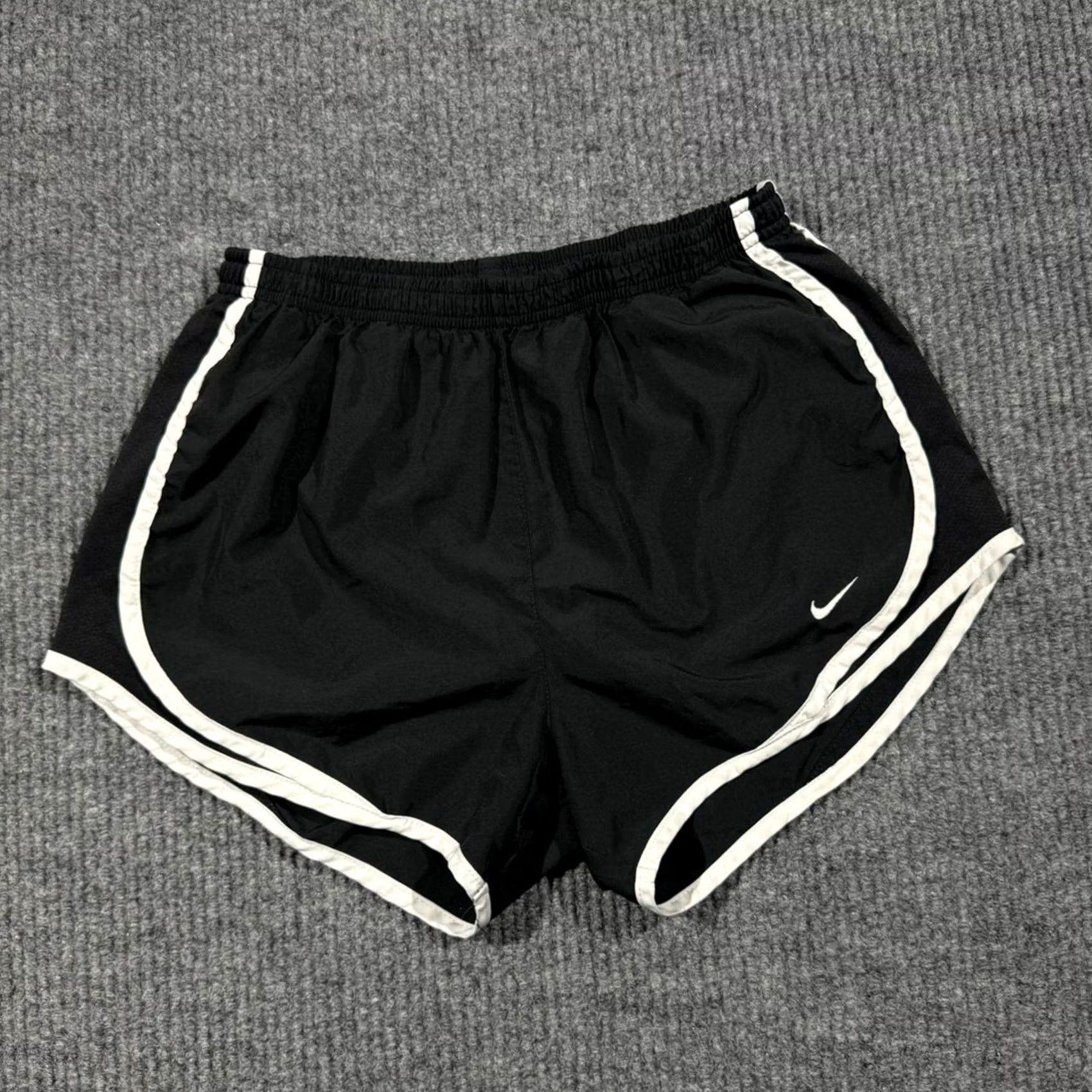 Nike Women’s Nike Running Shorts S Black Shirt (S) Womens Nike Swoosh Performance Gym Workout Size 28" / US 6 / IT 42 - 2 Thumbnail
