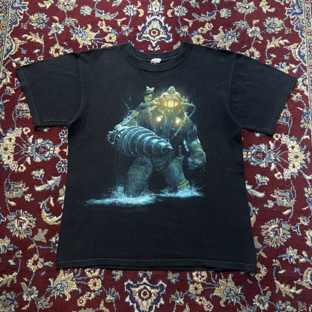 Playstation Vintage 2010 BioShock 2 Subject Delta video game promo tee Size US M / EU 48-50 / 2 - 1 Thumbnail