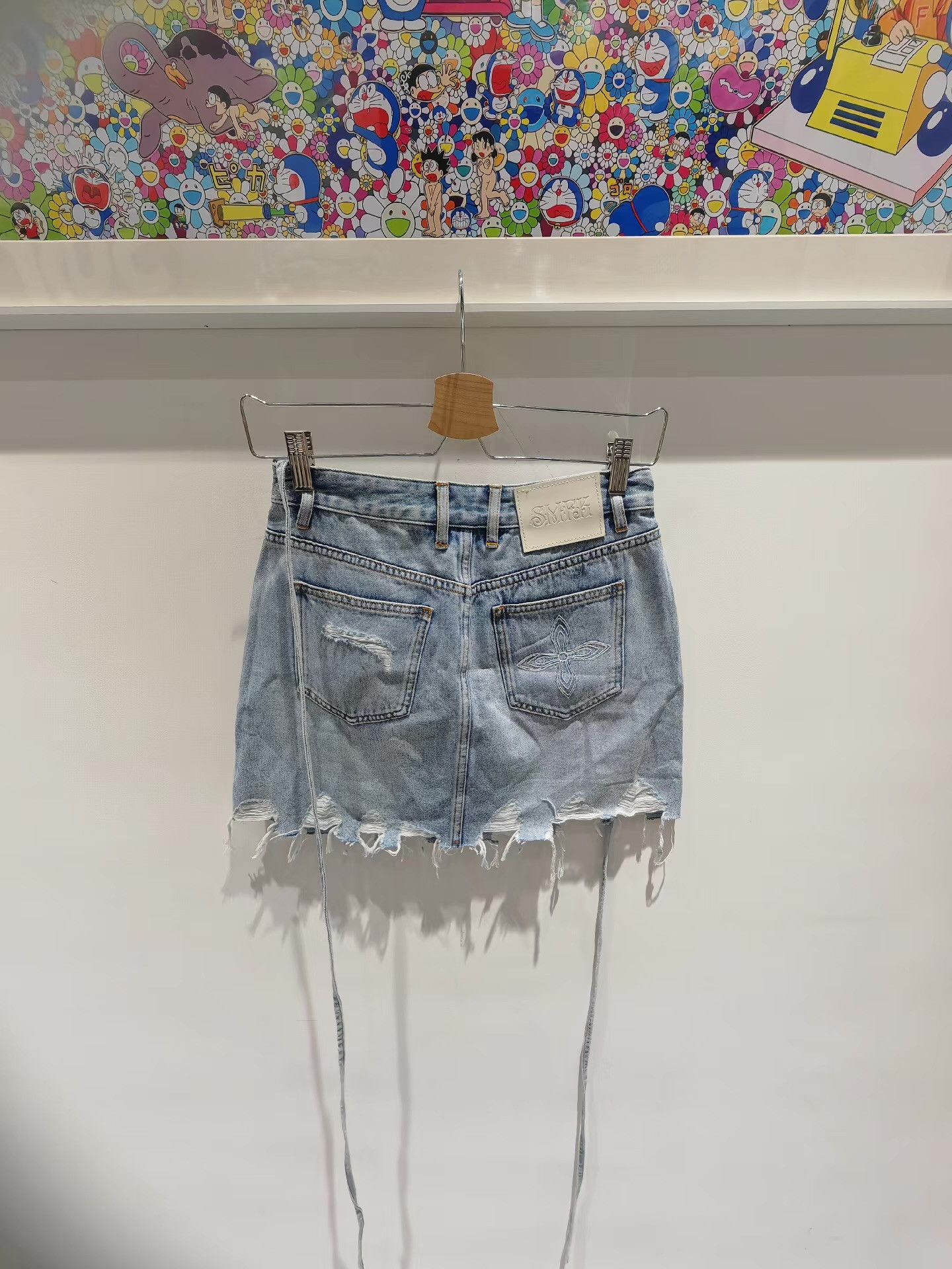 SMFK SMFK Fringed Frayed Hem Mini Skirt Q15 Size S / US 4 / IT 40 - 3 Thumbnail