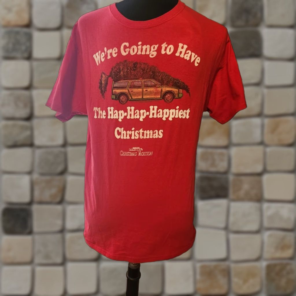 Fruit Of The Loom National Lampoons We’re Going To Have The Hap-Hap-Happiest Christmas T Shirt L Size US L / EU 52-54 / 3 - 1 Preview