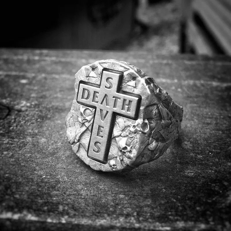 Jewelry × Vintage Cross Death Saves Signet Ring Size ONE SIZE - 5 Thumbnail