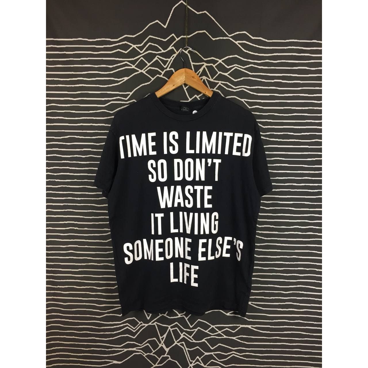 Japanese Brand × Vintage Moussy Japanese Brand Time Is Limited Statement Quote Tee Size US L / EU 52-54 / 3 - 2 Thumbnail