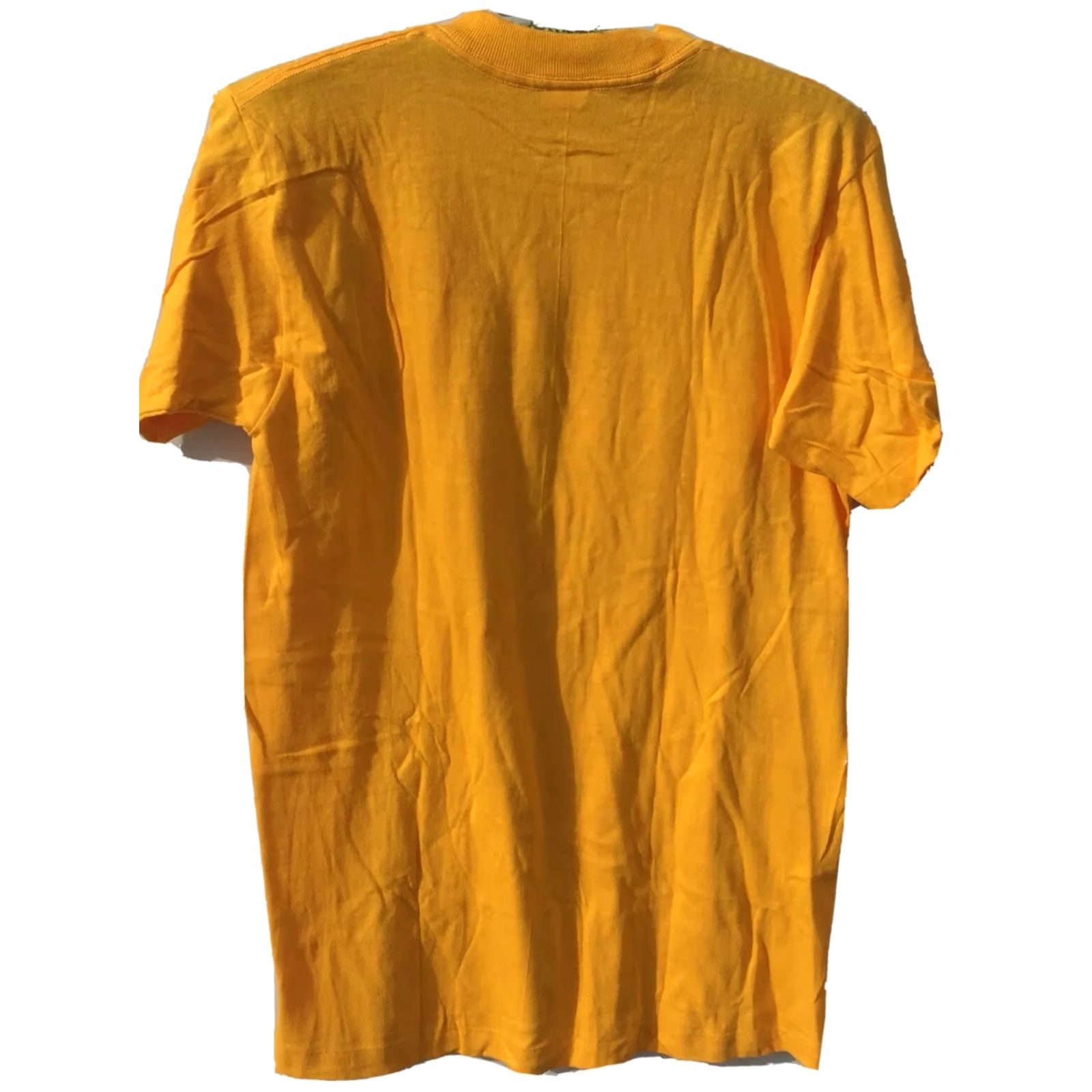 Vintage VINTAGE Collegiate Pacific Rockford Illinois T-Shirt Yellow 1980s 80s Size M Mens Short Sleeve 100% Cotton Graphic Tee Size US M / EU 48-50 / 2 - 3 Thumbnail