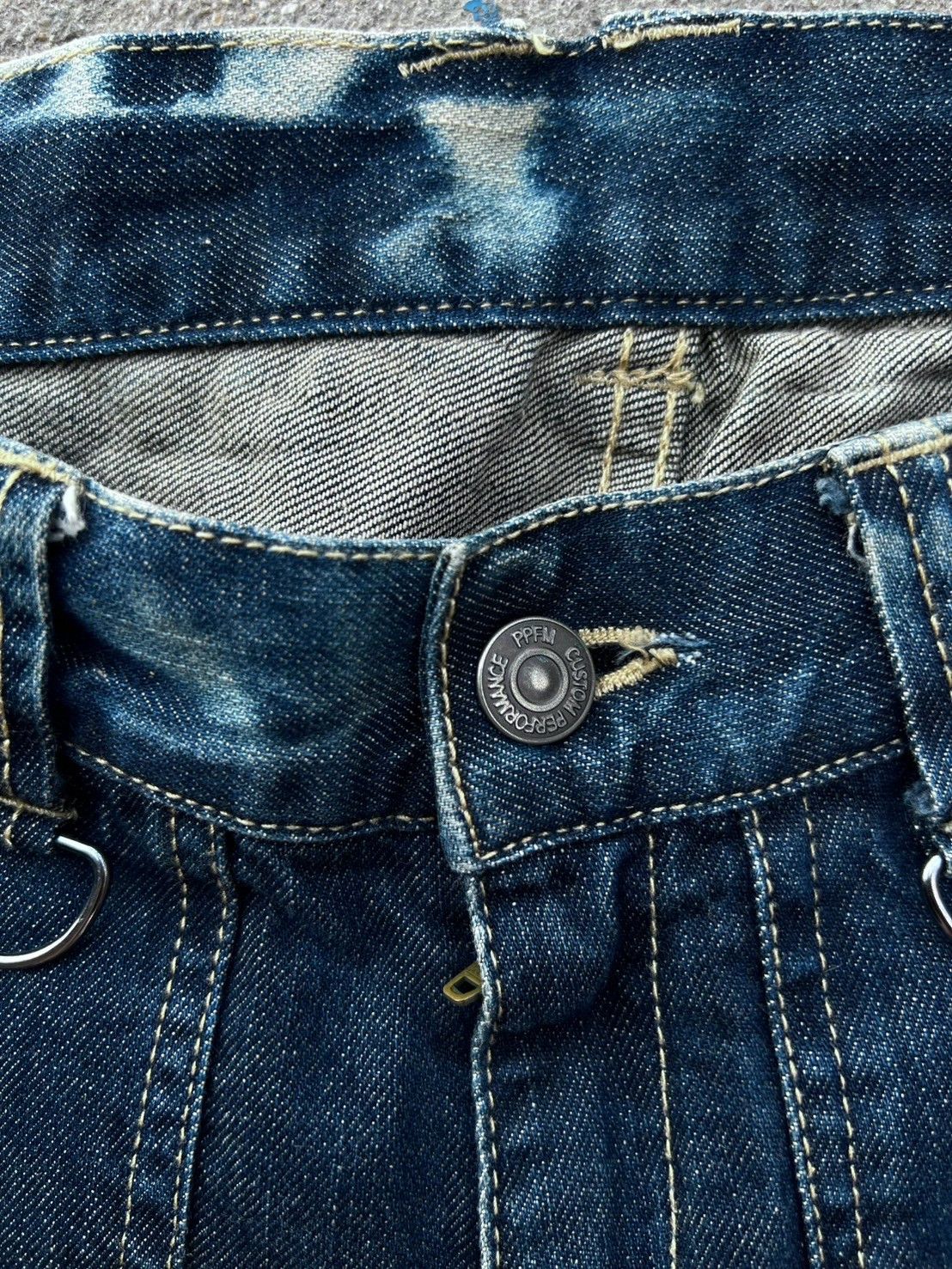 Japanese Brand Rare* PPFM Multi Pocket Curve Denim Pants Size US 32 / EU 48 - 4 Thumbnail