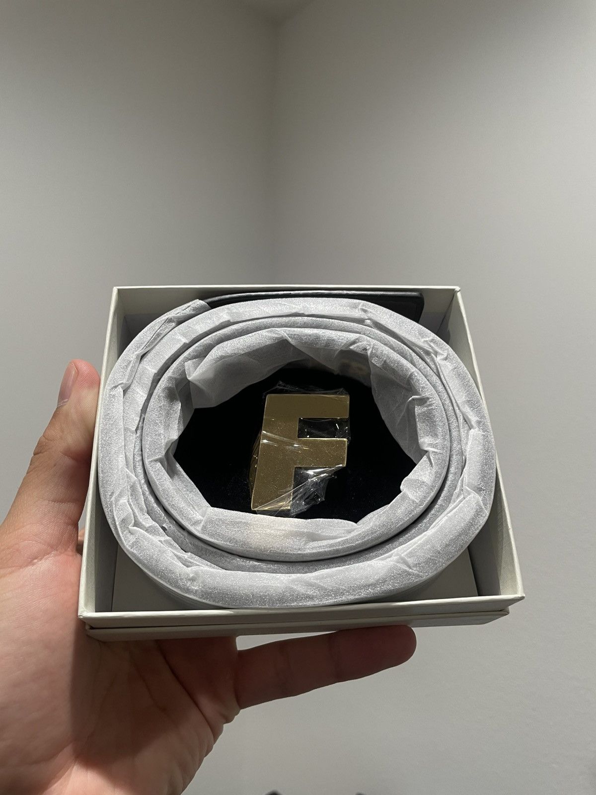 Fuck The Population FTP Logo Repete Belt (Brown) Size 40 - 2 Thumbnail
