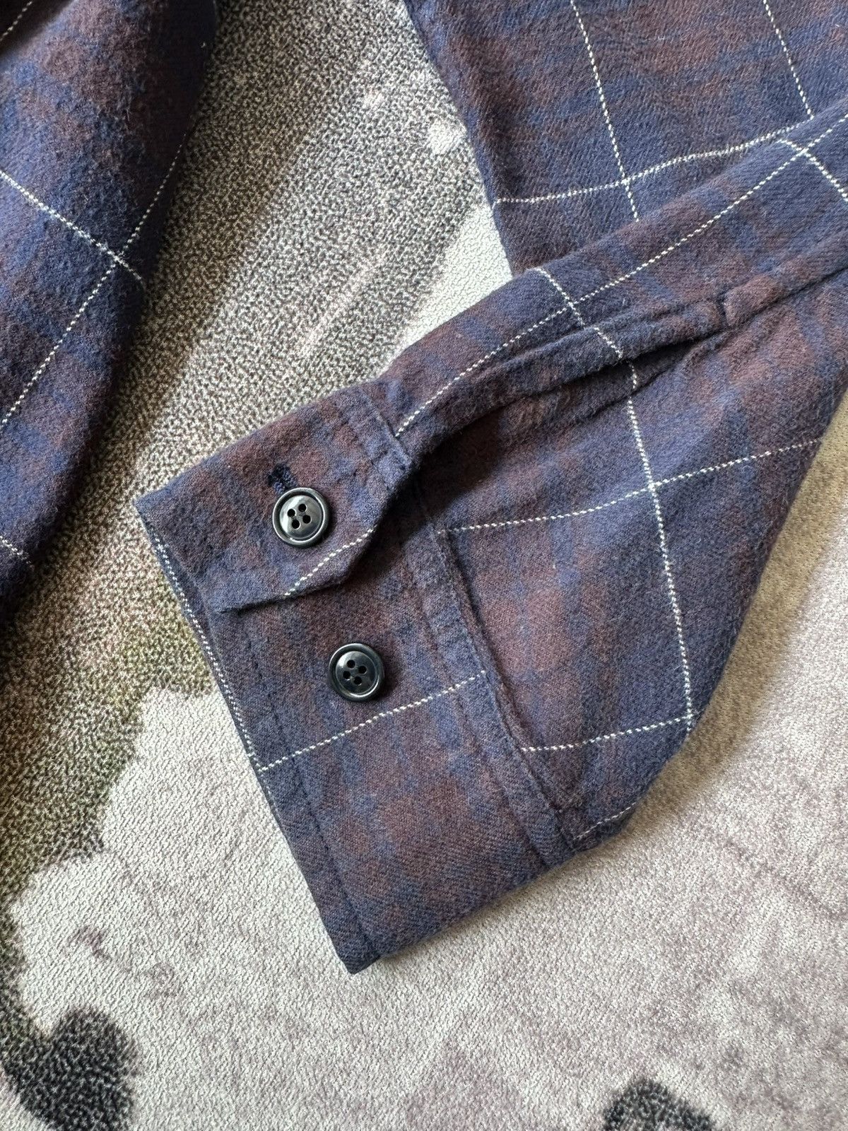CABANE de ZUCCa 2003 S/S Cabane de Zucca shadow plaid zipper jacket Size US M / EU 48-50 / 2 - 7 Thumbnail