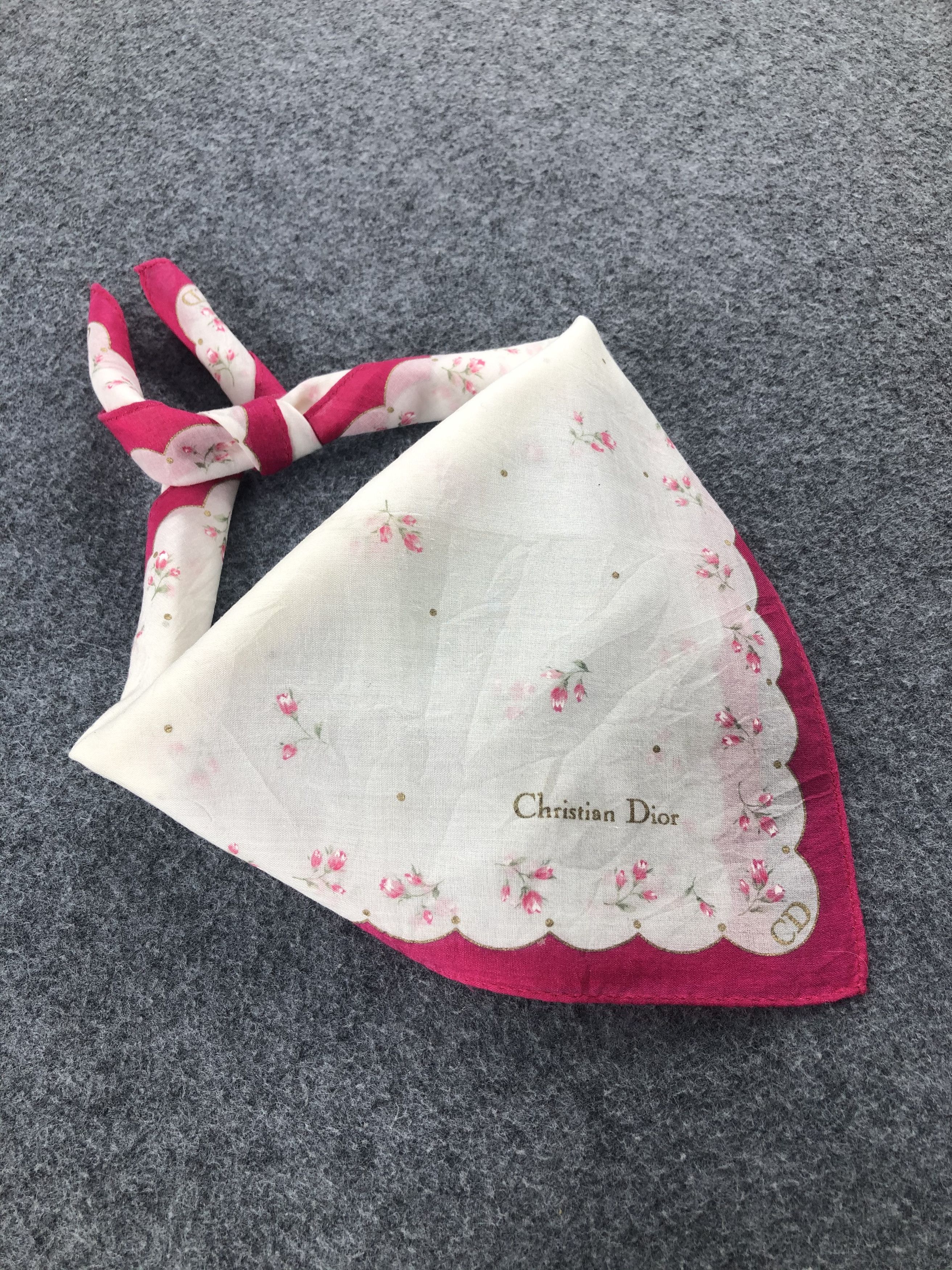 Vintage Christian Dior Handkerchief / Bandana / Neckerchief Size ONE SIZE - 1 Thumbnail