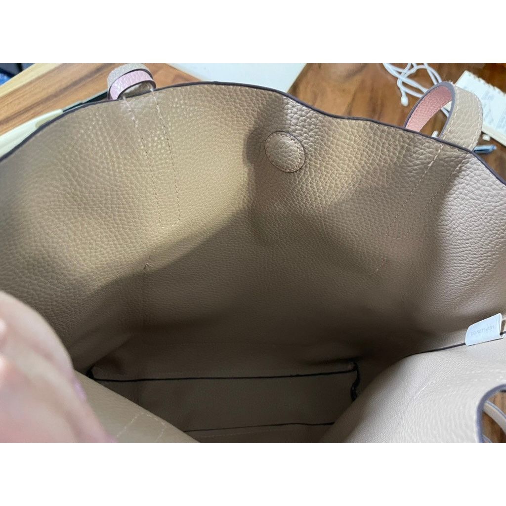 Unknown London Pink Faux Leather Purse Handbag Tote with wallet extra strap Size ONE SIZE - 4 Thumbnail