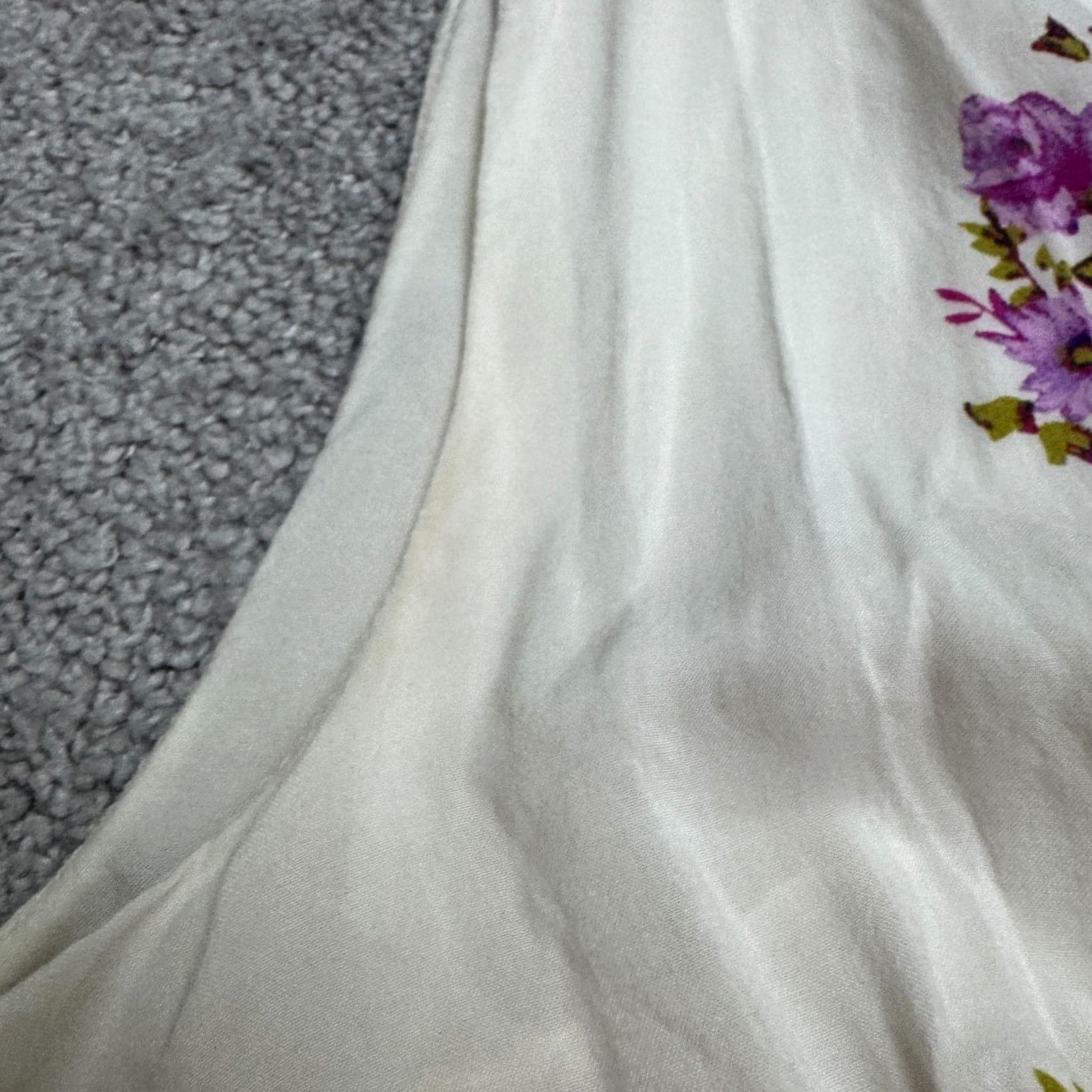 Free People Free People Sundress Women Hi-Low Ruffle Sun Dress White Purple Boho Floral Sleeveless V-Neck 4 Regular Size S / US 4 / IT 40 - 6 Thumbnail