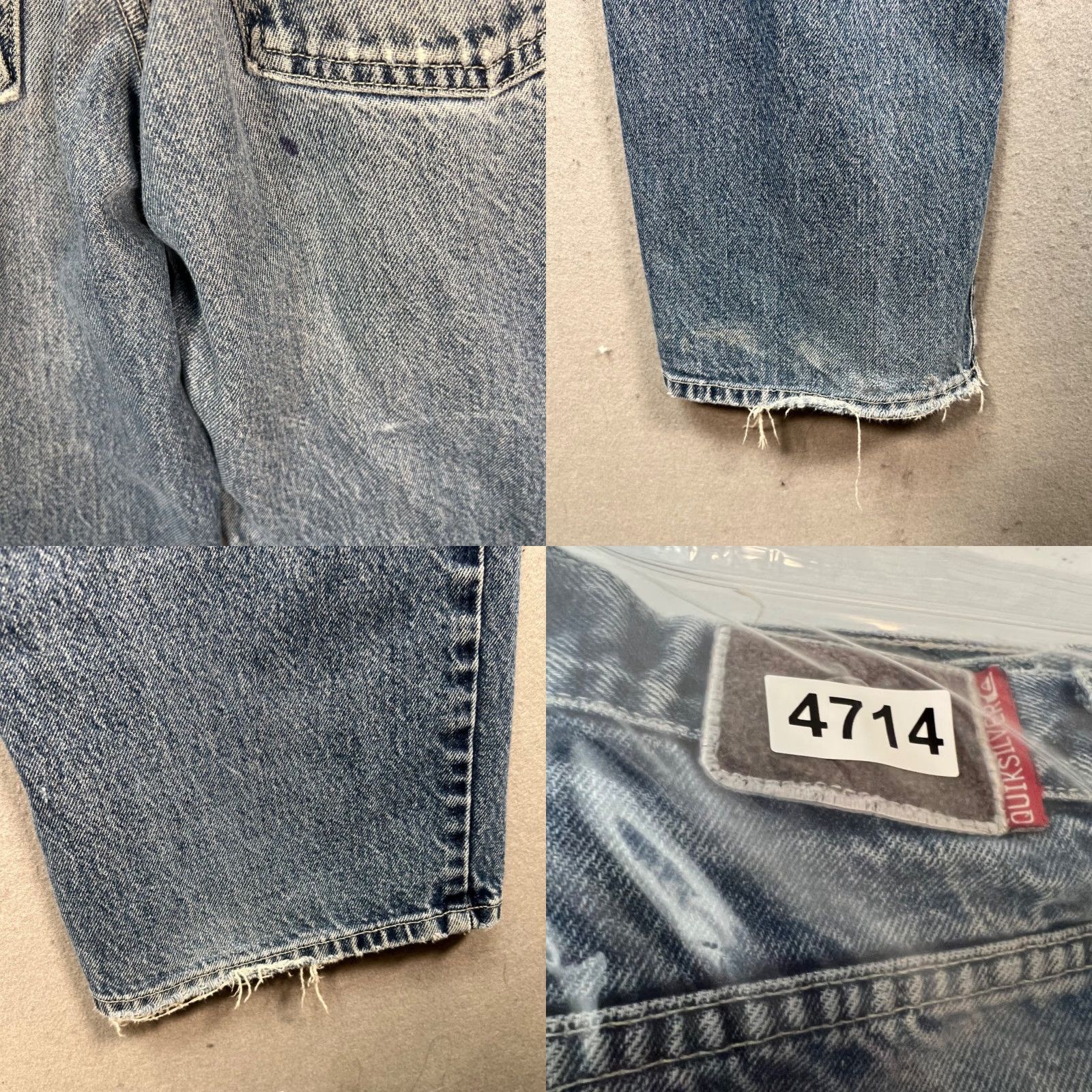 Quiksilver Quiksilver Mens Jeans Size 32 Denim 5-Pocket Blue USA Straight 100% Cotton Style Quikjean Vintage United States Theme Bagging: N/A Size US 32 / EU 48 - 9 Thumbnail