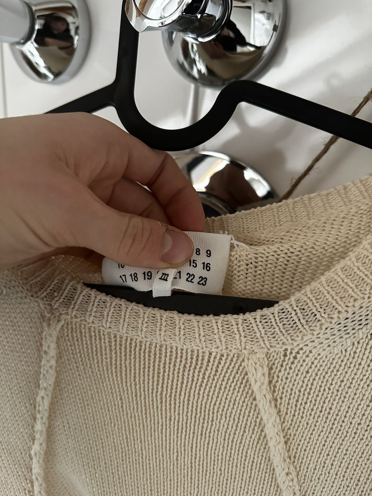 Japanese Brand × Maison Margiela Maison Margiela knit t shirt Size US S / EU 44-46 / 1 - 7 Thumbnail