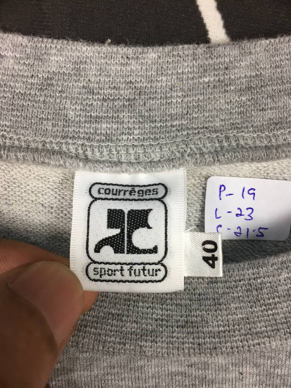Courreges Vtg Courreges Sport Futur Embroidered Logo Sweatshirt Size US S / EU 44-46 / 1 - 8 Thumbnail