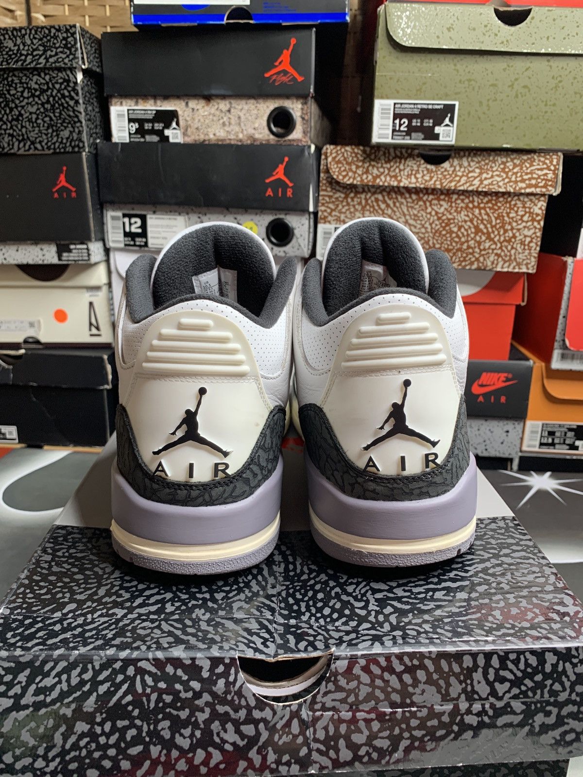 Nike Air Jordan 3 Retro Cement Grey Size US 10.5 / EU 43-44 - 5 Thumbnail