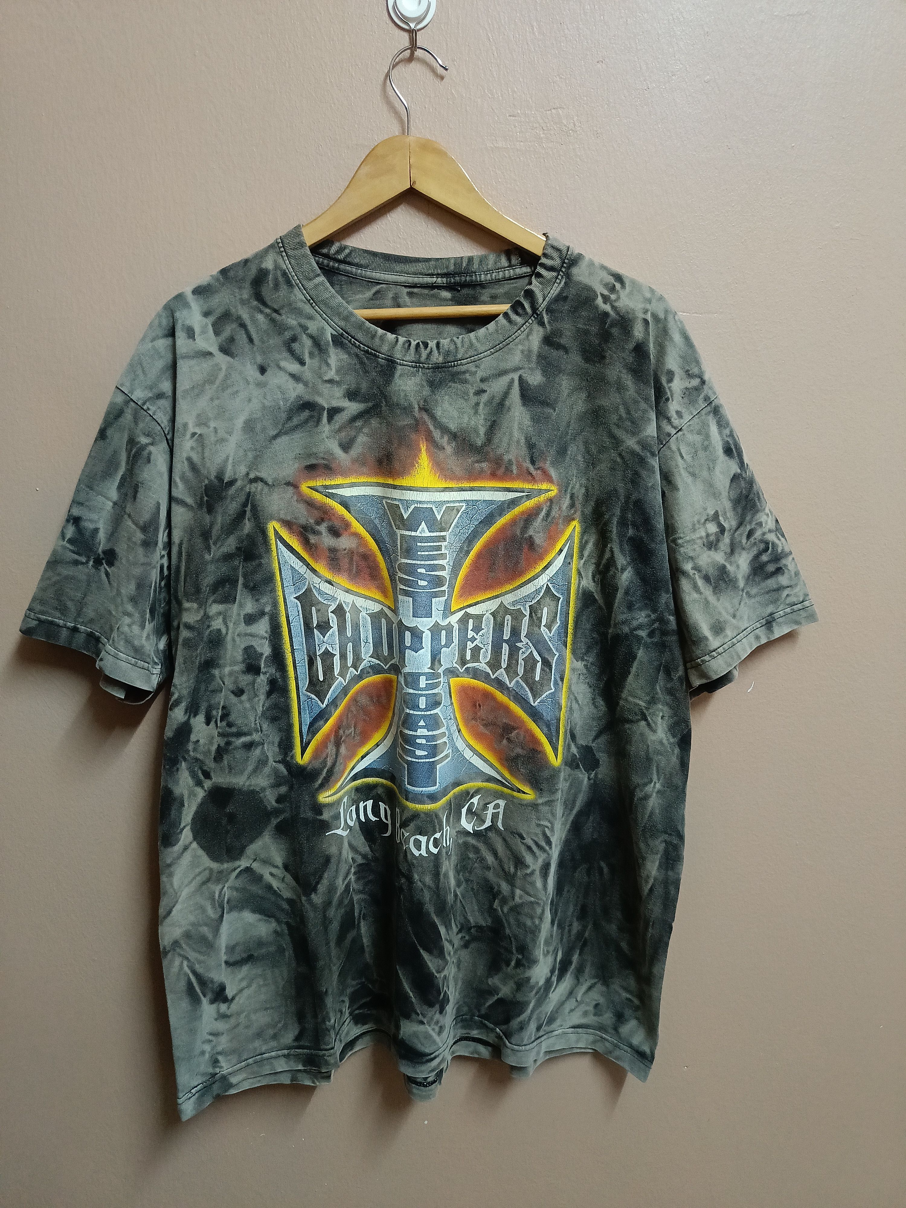 West Coast Choppers Vtg West Coast Choppers Tie dye Size US XL / EU 56 / 4 - 1 Thumbnail