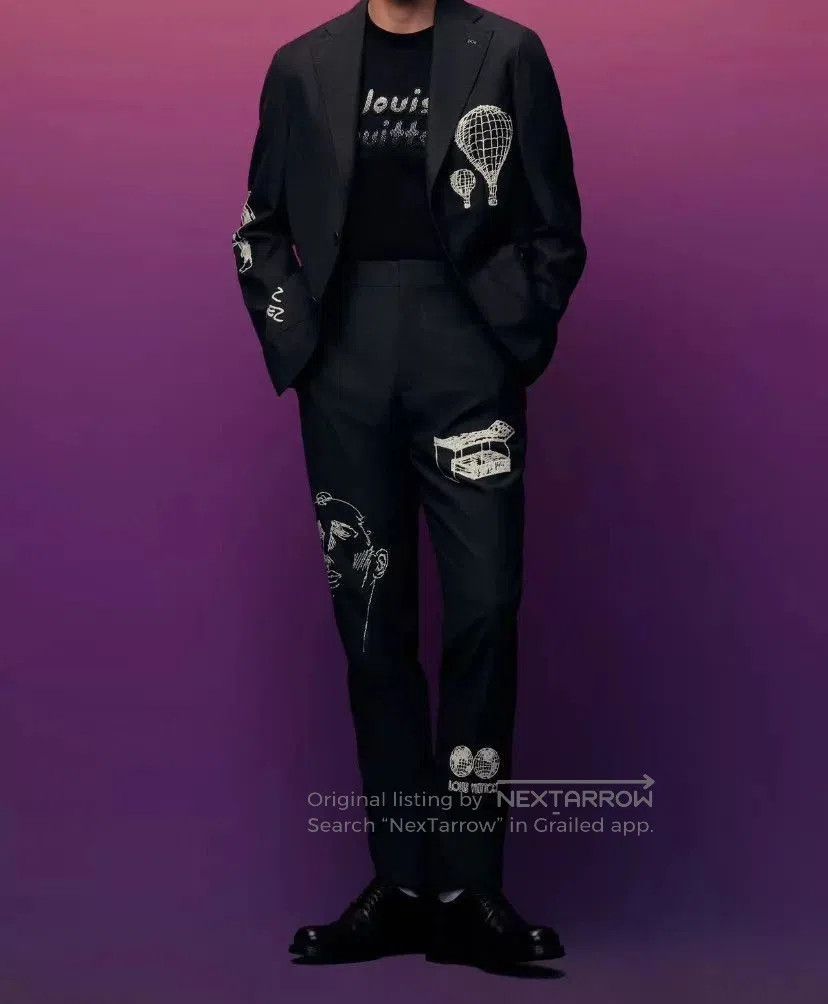 Louis Vuitton Black Printed Casual Pants Size 30. Size US 30 / EU 46 - 8 Thumbnail