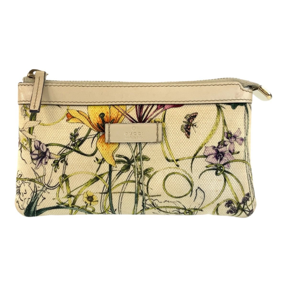 Gucci Gucci Gucci Flora Canvas Pouch Textile Other 282070 DUTY FREE for USA Size ONE SIZE - 1 Thumbnail