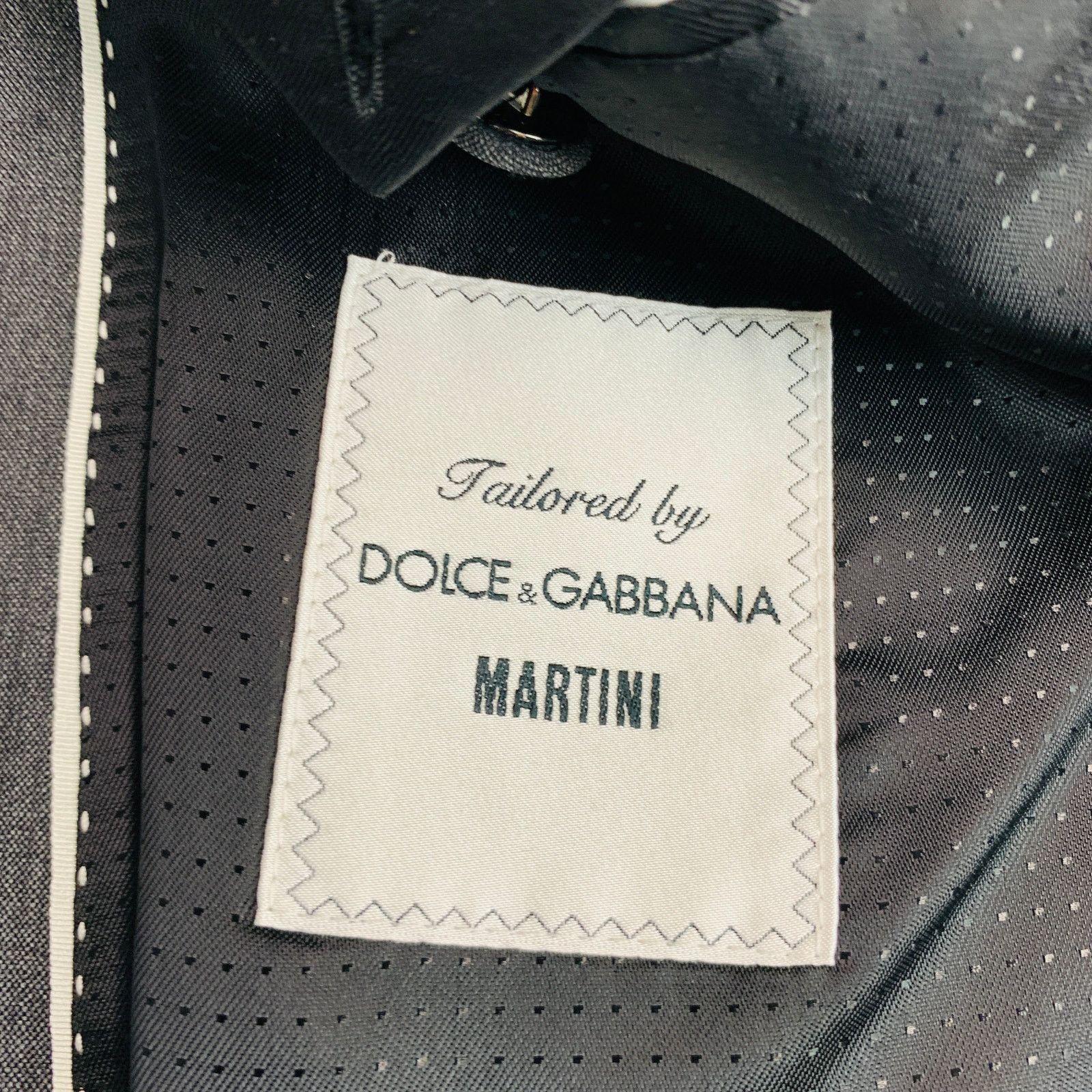 Dolce & Gabbana DOLCE & GABBANA Size 42 Black Grey Wool Blend Sport Coat Size 42R - 7 Thumbnail