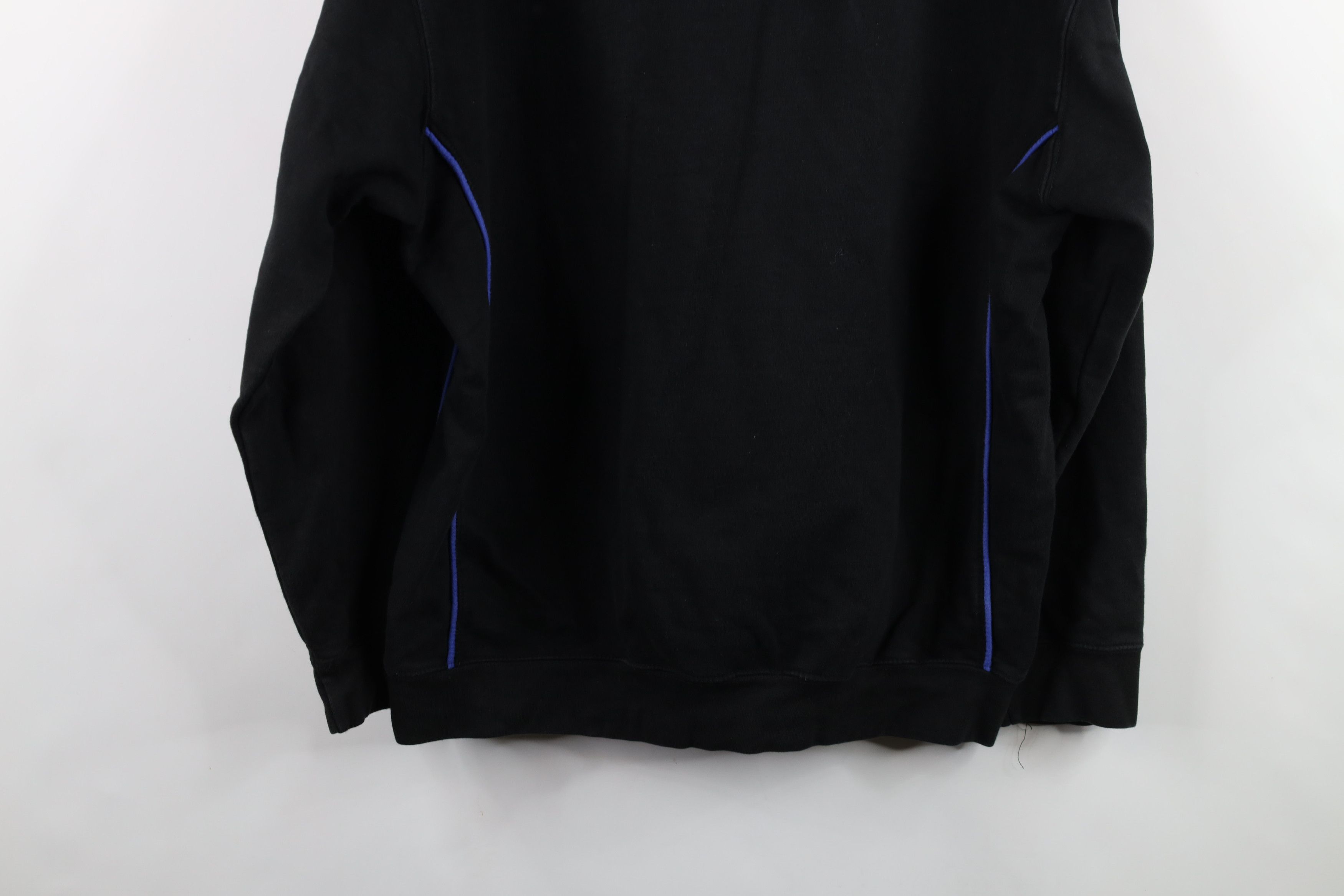 Vintage Vintage 90s Streetwear Heavyweight Hoodie Sweatshirt Black Size US XL / EU 56 / 4 - 13 Thumbnail