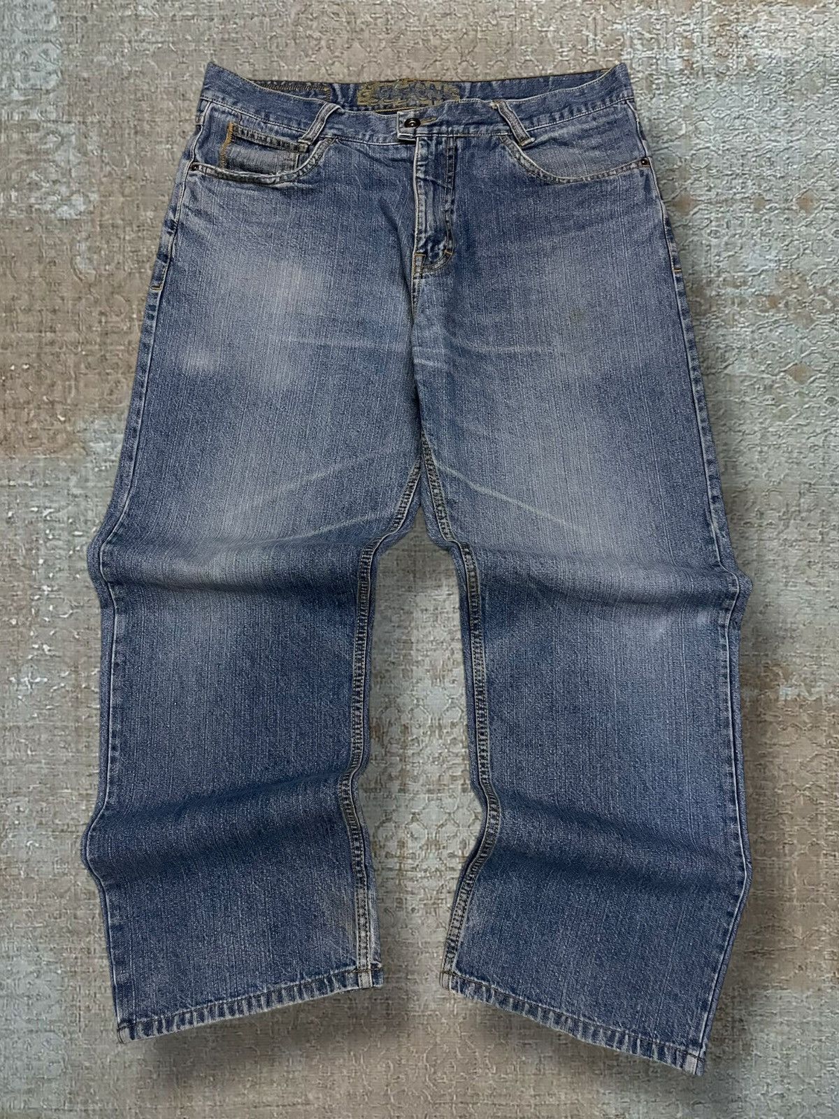 Sessions Vintage 1990s Designer Sessions Streetwear Baggy Denim Style Size US 34 / EU 50 - 1 Thumbnail