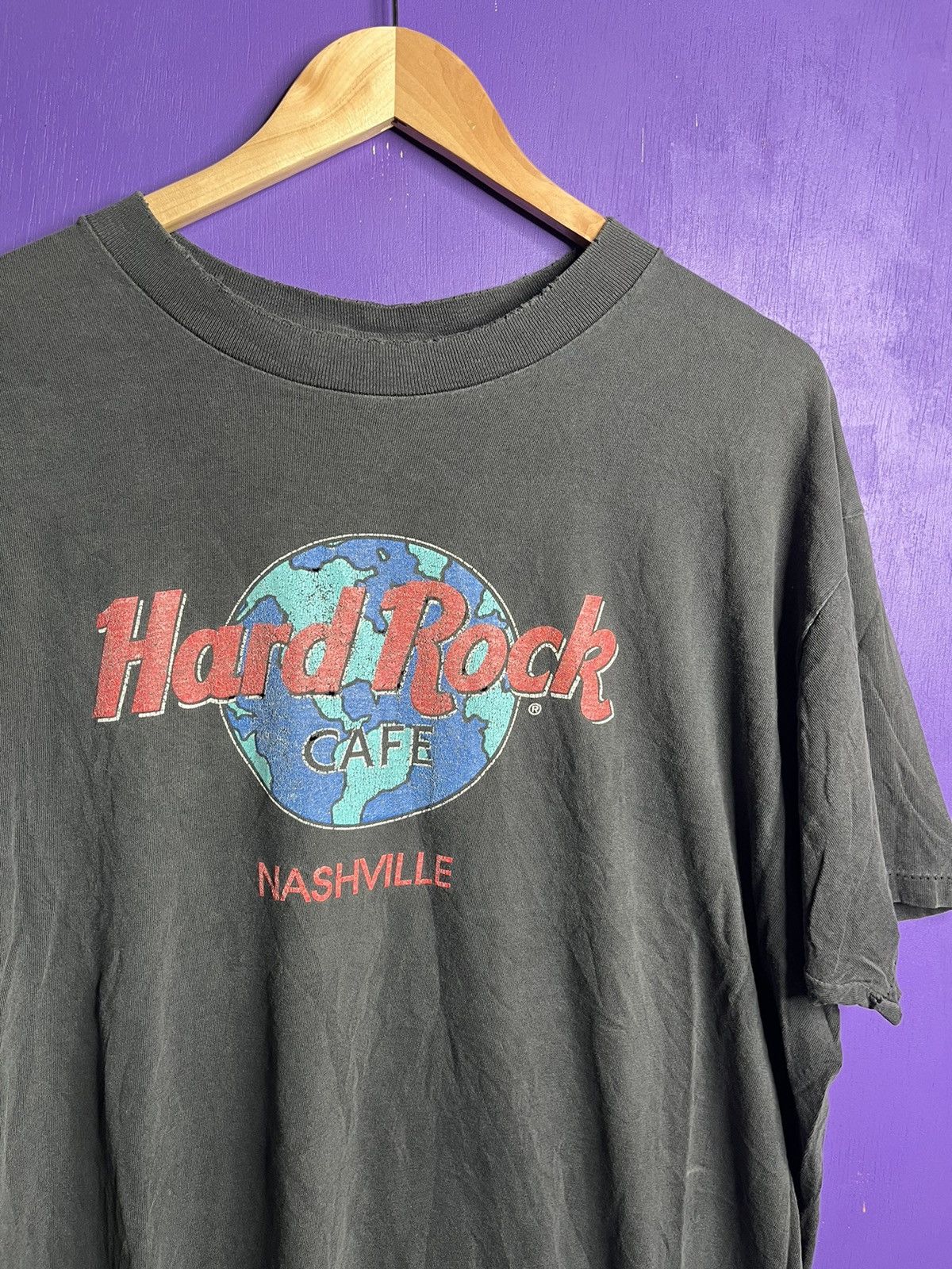 Hard Rock Cafe × Vintage Vintage 90s Hard Rock Cafe Nashville t-shirt Size US XL / EU 56 / 4 - 3 Thumbnail