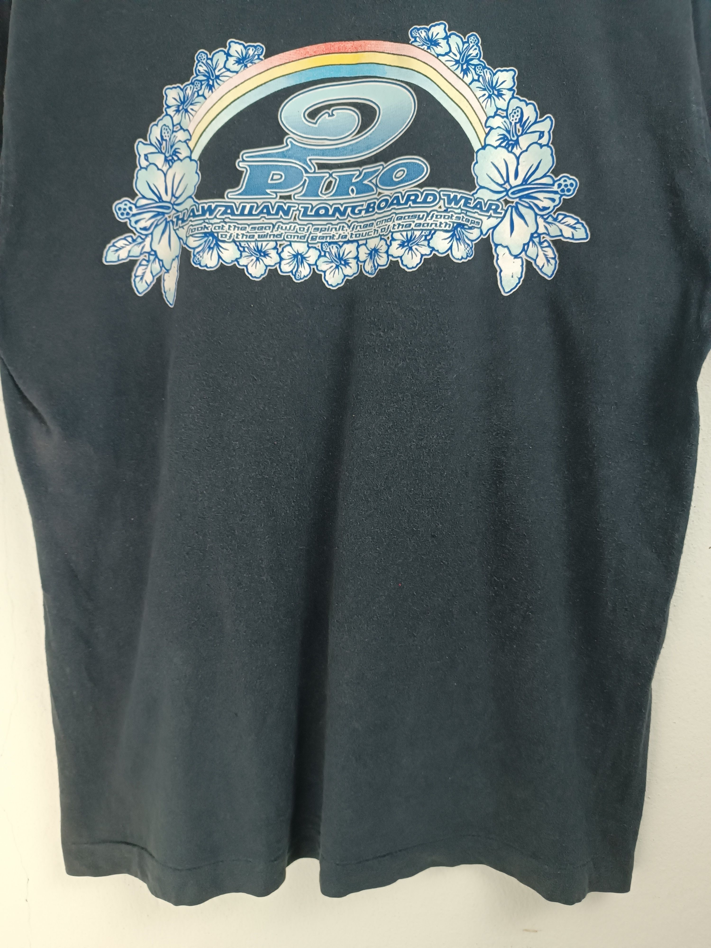Vintage VINTAGE 90'S PIKO HAWAIIAN LONGBOARD WEAR SURF SUN BEACH TEE Size US M / EU 48-50 / 2 - 17 Thumbnail