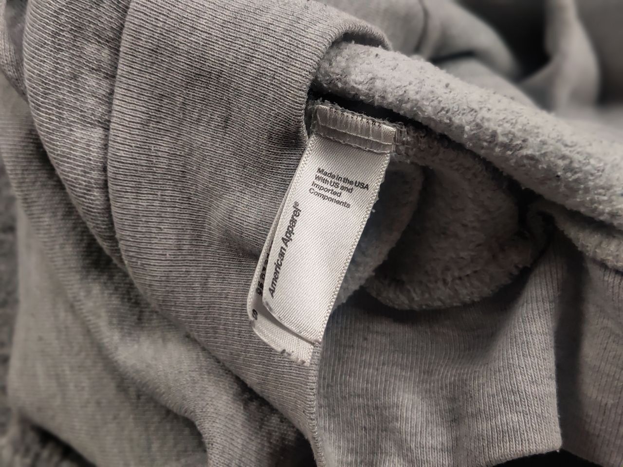 American Apparel American Apparel Vintage Blank Gray Crew Chek Sweatshirt Size US S / EU 44-46 / 1 - 12 Thumbnail