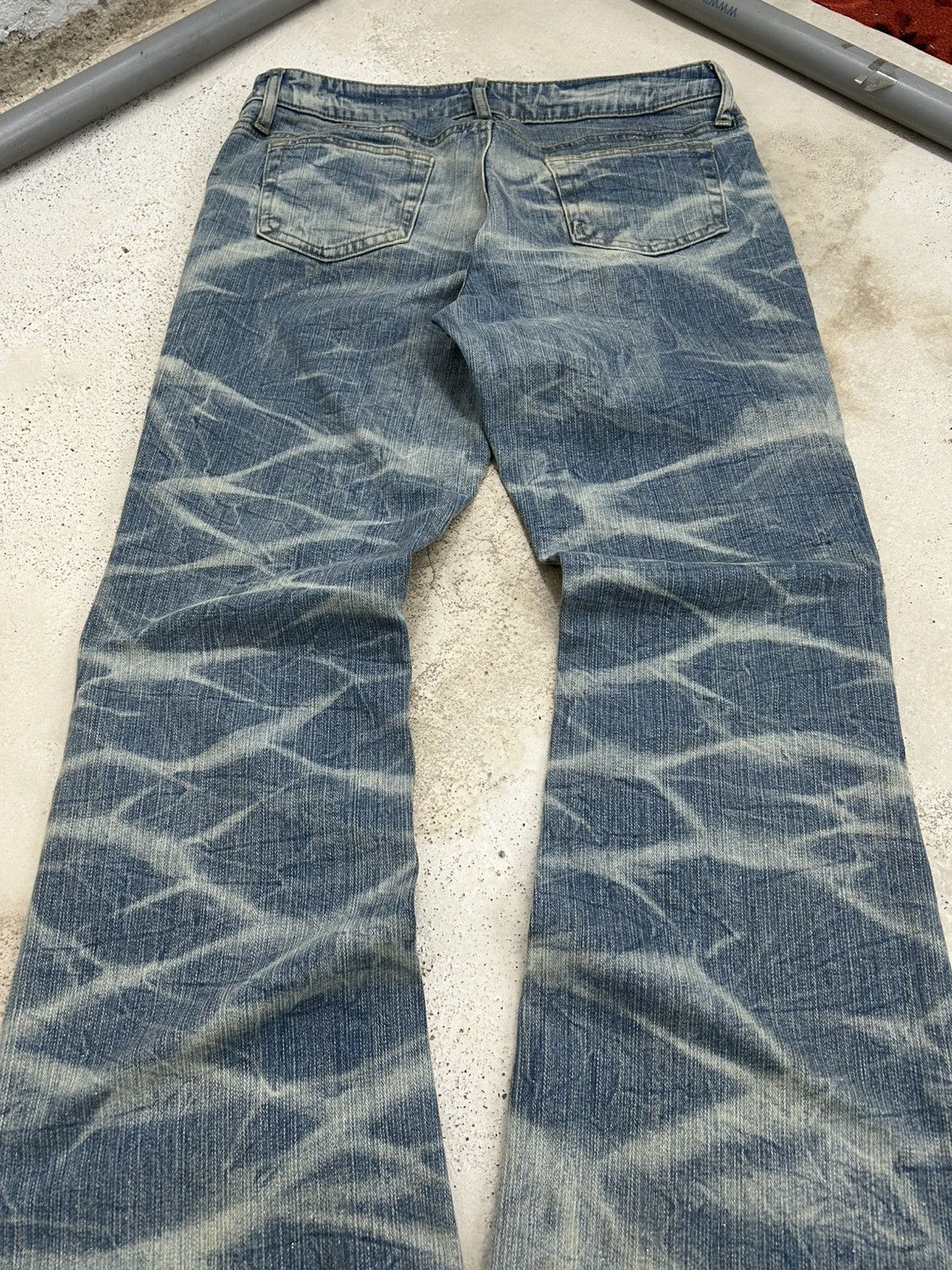 20471120 × GOSTAR DE FUGA × Japanese Brand Retro Flare Daily Topics Unique Tie Dye Wash Effect Sparkli Size US 31 - 11 Thumbnail