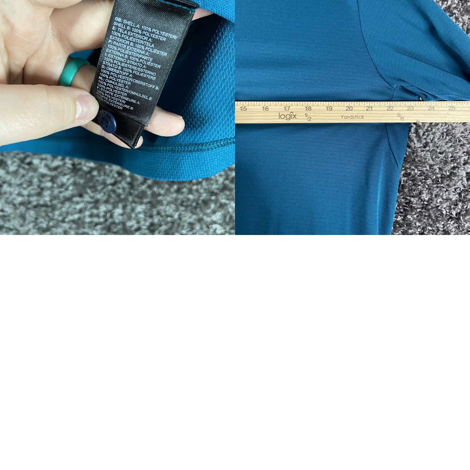 The North Face THE NORTH FACE Blue Polo Shirt Men's Large Size US L / EU 52-54 / 3 - 8 Thumbnail