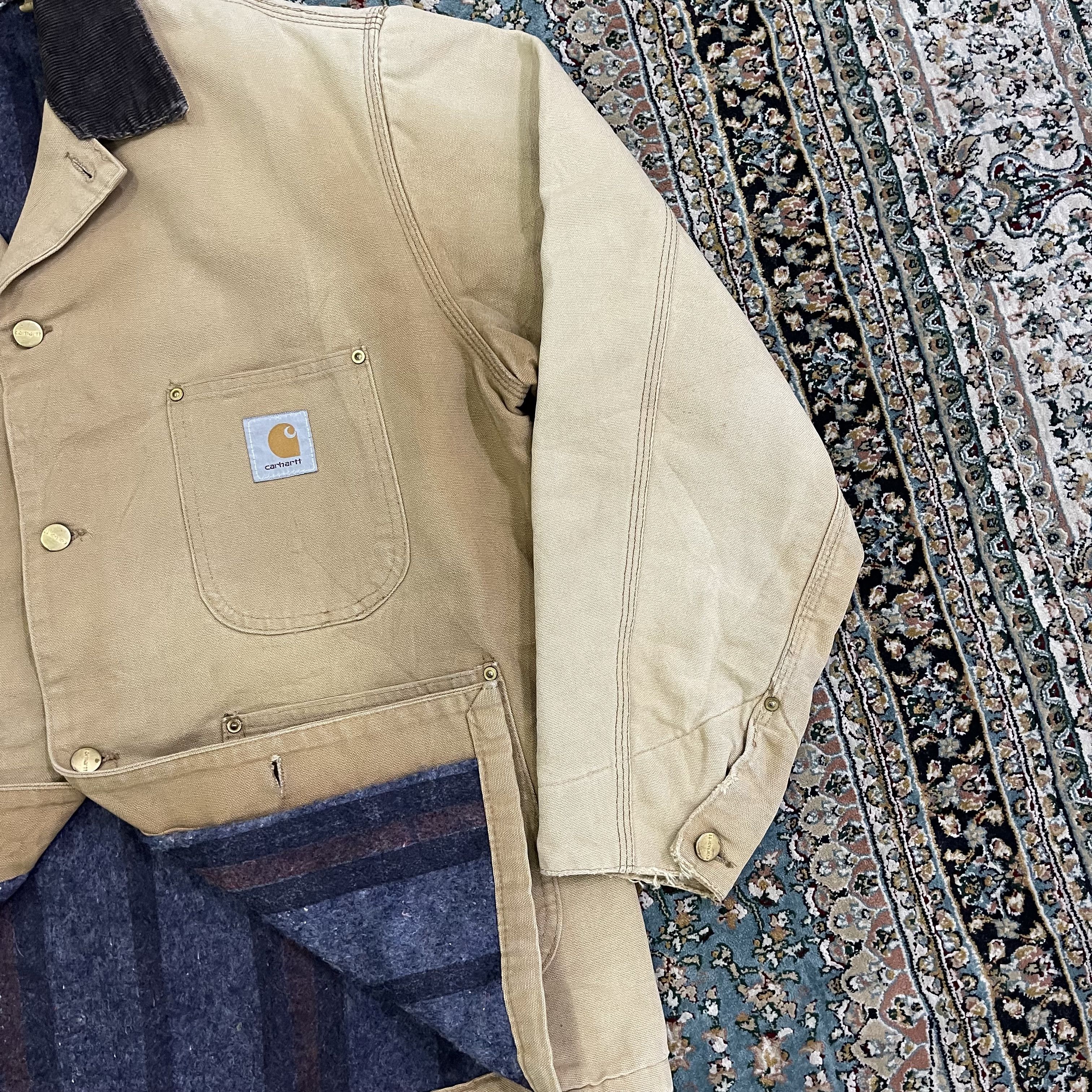 Carhartt × Carhartt Wip × Vintage Vtg 90s Carhartt Detroit Jacket Inner Blanket Size US XL / EU 56 / 4 - 4 Thumbnail