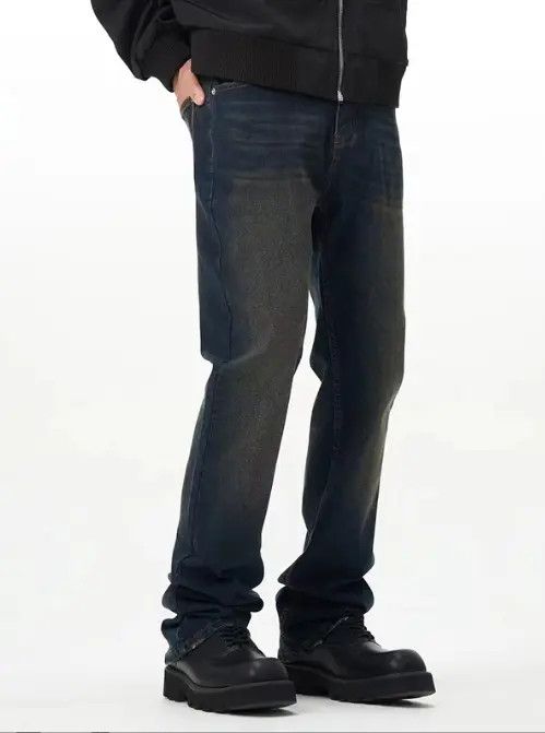 Japanese Brand VIBE American retro street loose straight distressed jeans Size US 32 / EU 48 - 2 Thumbnail