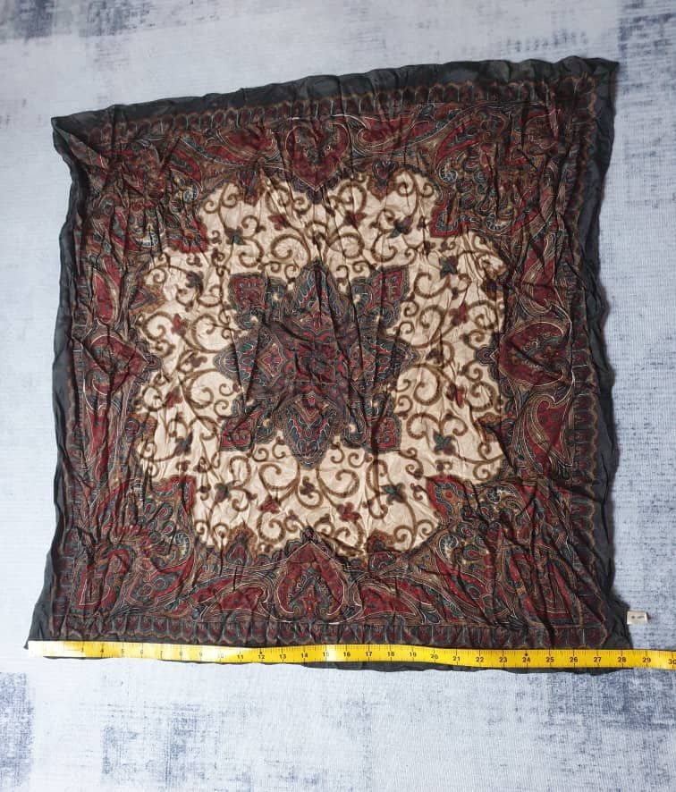 Japanese Brand Unnamed heavy abstract multicolour scarves Size ONE SIZE - 2 Thumbnail