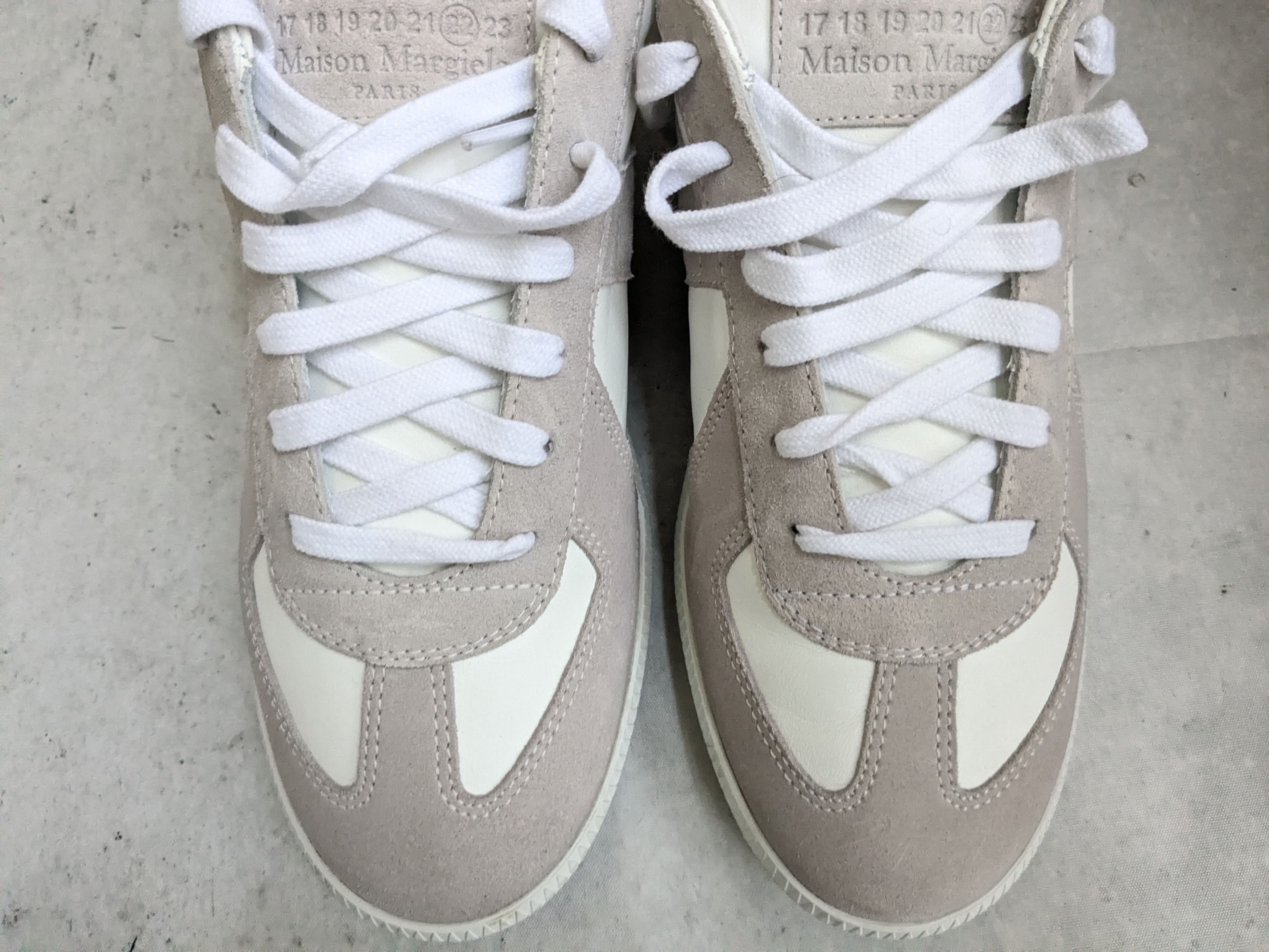 Maison Margiela Maison Margiela GAT Replica Gray White 9 42 Low Tops Size US 9 / EU 42 - 2 Thumbnail