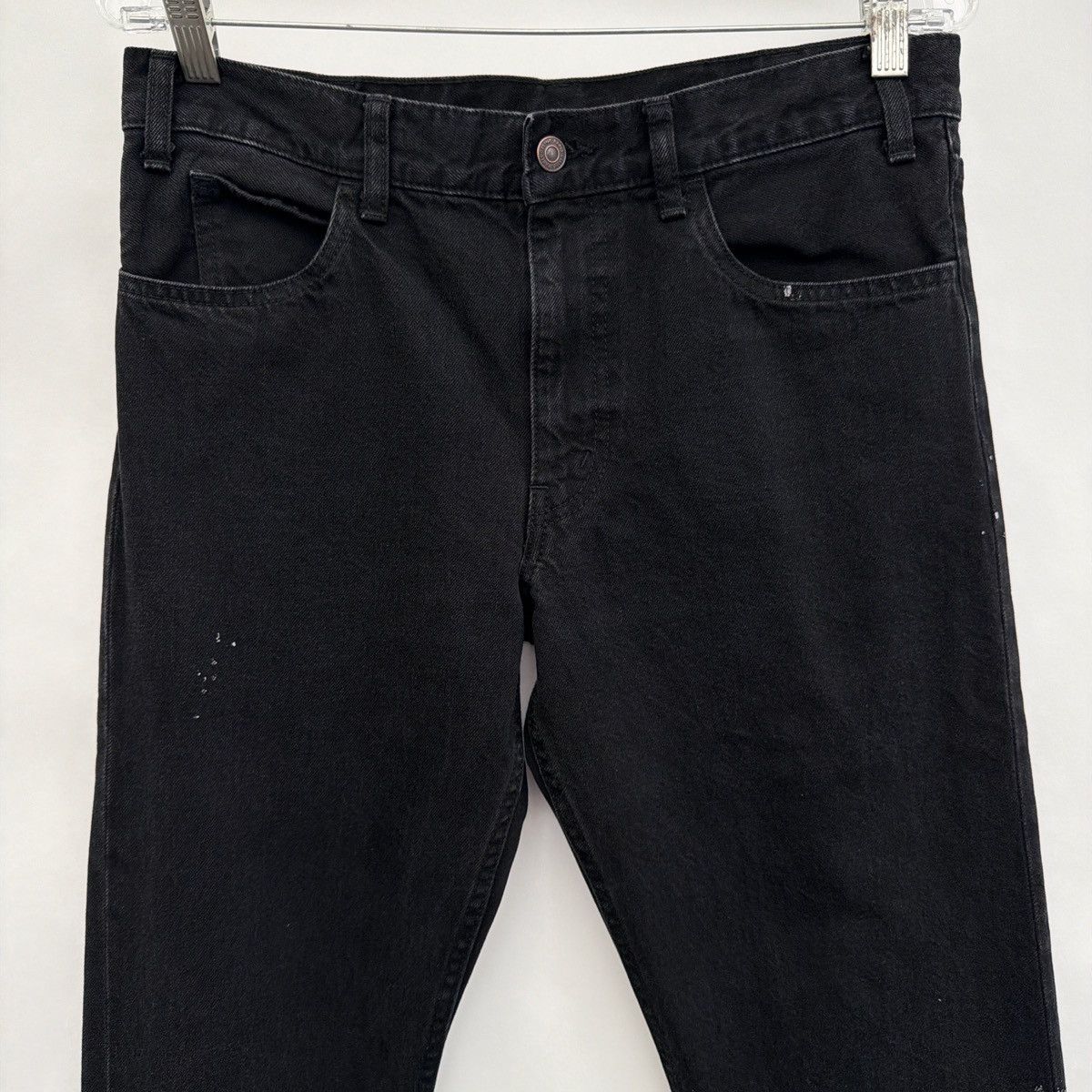 Celine Celine Paris washed black straight leg jeans 32” Size US 32 / EU 48 - 3 Thumbnail