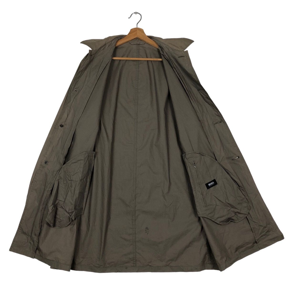 Hugo Boss 🔥Rich Brown - Fly Coats Long Jacket Hugo Boss Double Collar Size US M / EU 48-50 / 2 - 11 Thumbnail
