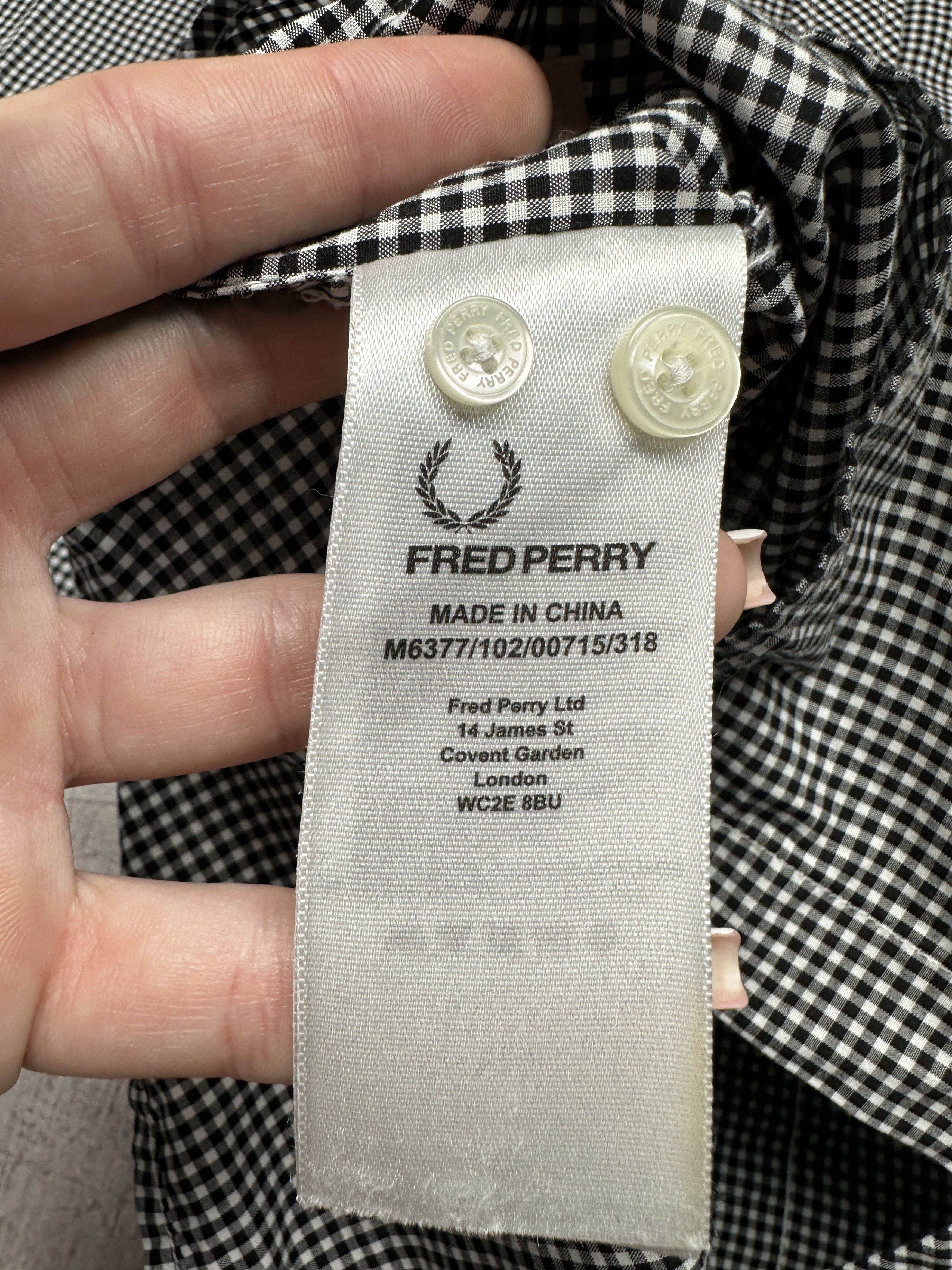 Fred Perry Fred Perry Mens Long Sleeve Shirt Size US XL / EU 56 / 4 - 5 Thumbnail