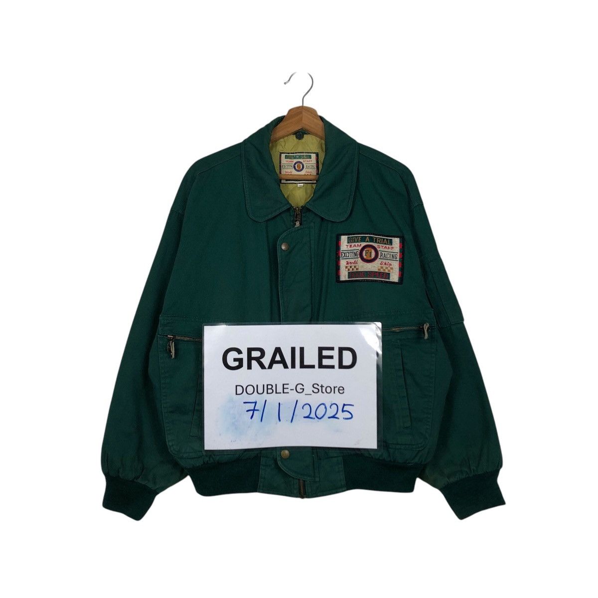 Japanese Brand 📌Vintage Bomber Jacket Team F1 Staff Racing Big Logo Size US M / EU 48-50 / 2 - 1 Thumbnail