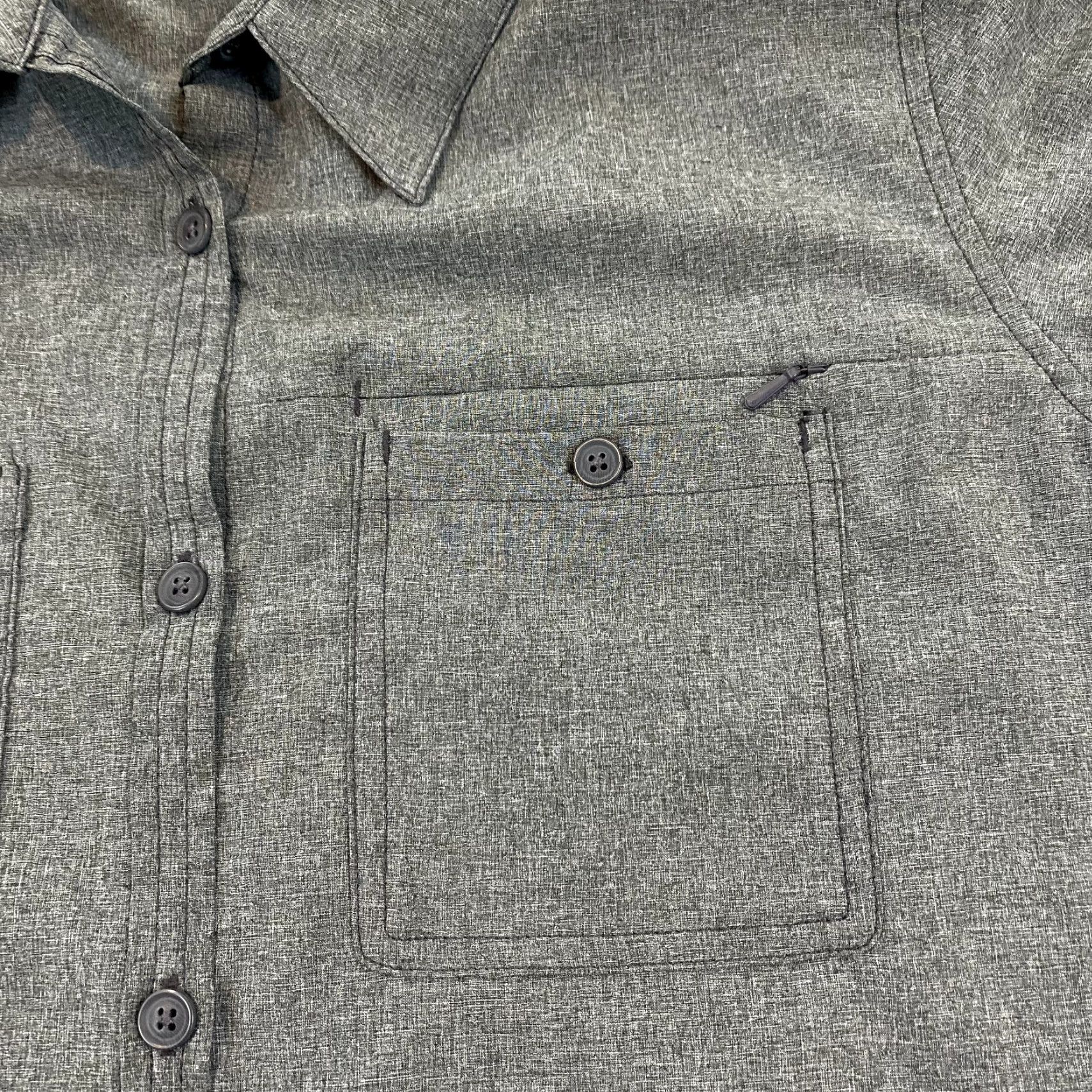 Outdoor Research Outdoor Research Shirt Womens Extra Large Gray Hiking Outdoor Roll-Tab Button Up Size XL / US 12-14 / IT 48-50 - 6 Thumbnail