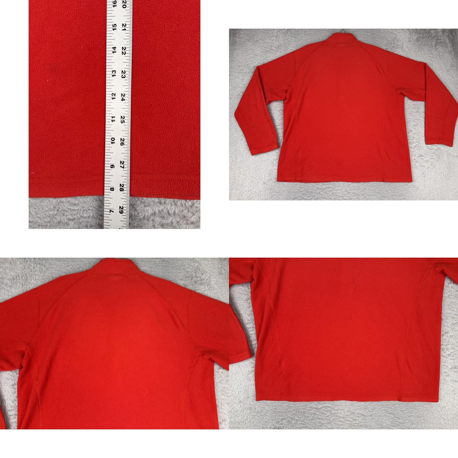 The North Face The North Face Sweater Men XL Red Fleece 1/4 Zip Chest Pocket Pullover Polyester Size US XL / EU 56 / 4 - 9 Thumbnail