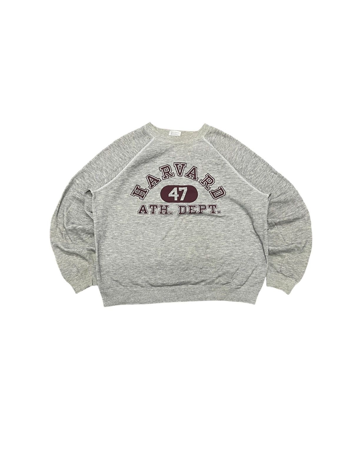 Hanes VINTAGE 70s/80s HAVARD ATH. DEPT SWEATSHIRT DISTRESSED Size US M / EU 48-50 / 2 - 1 Thumbnail