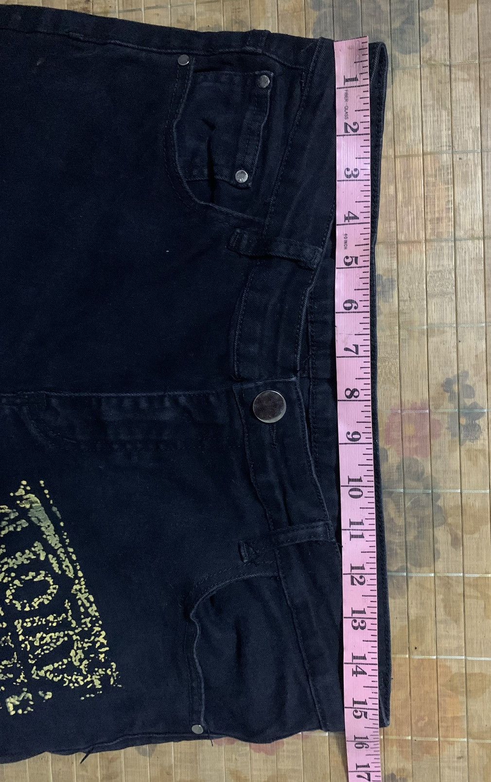 Japanese Brand 🔥 Creative Graffiti Graphic Print Streching Jeans Pants Size US 31 - 21 Thumbnail