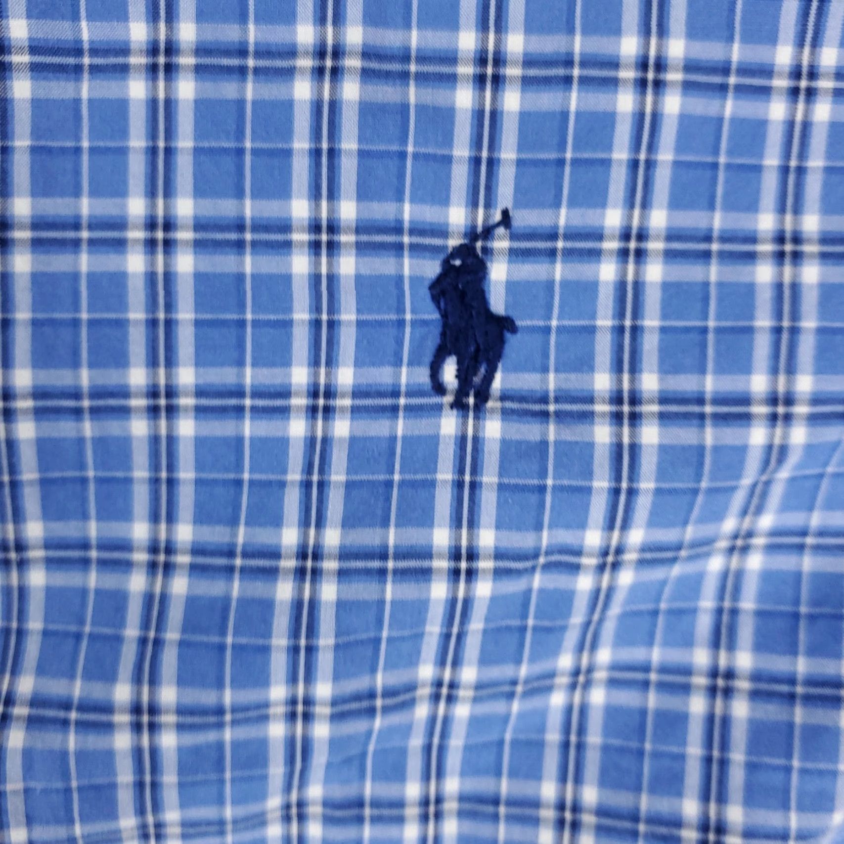 Ralph Lauren Ralph Lauren Shirt Mens 3XB Blue Plaid Classic Fit Pony Button Up Long Sleeve Shirt Button-Up Big & Tall Blue Plaid Ralph Lauren Mens 3XB Blue Size US XXL / EU 58 / 5 - 3 Thumbnail
