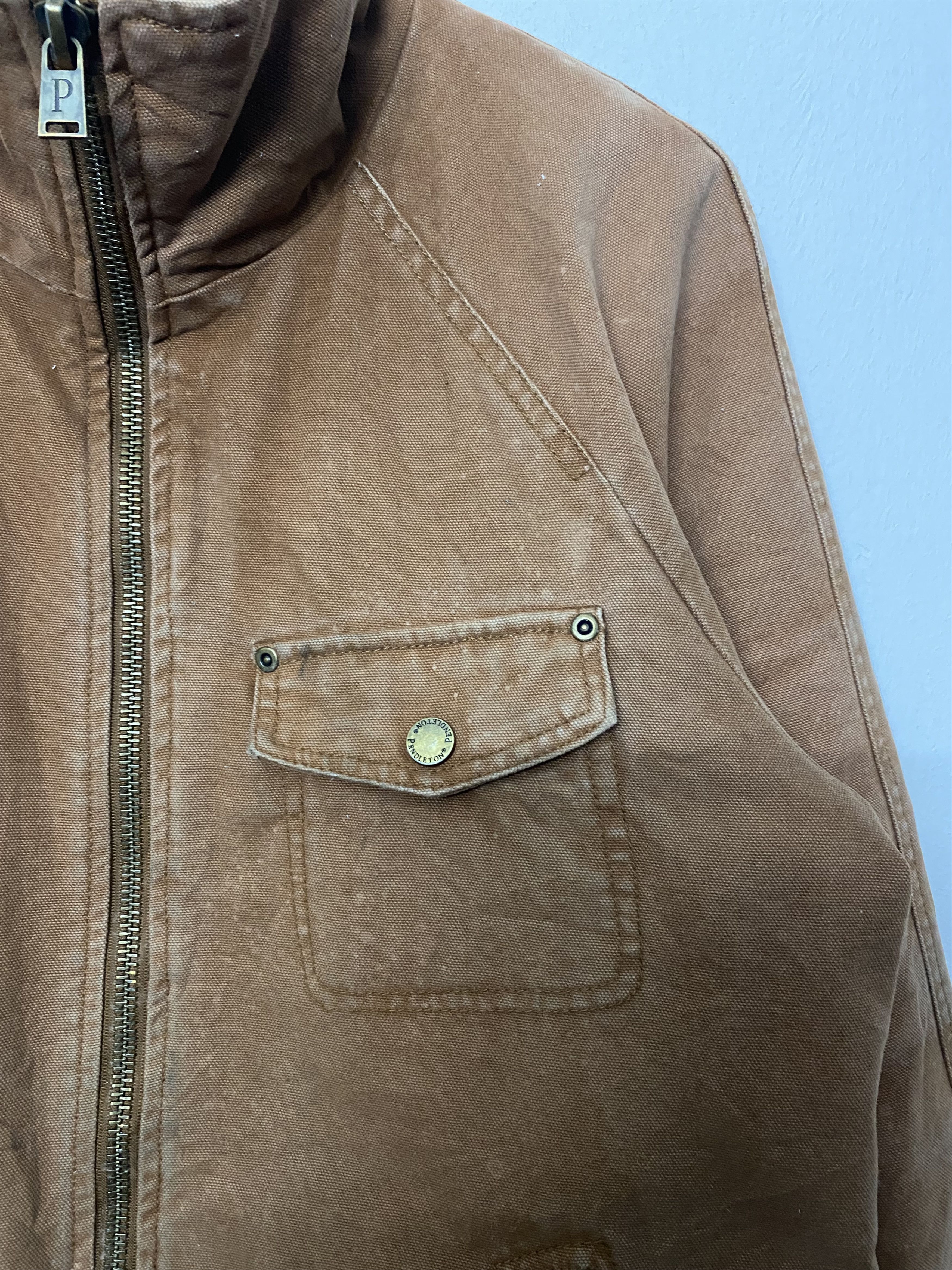 Pendleton VTG PENDLETON Duck Canvas Work Jacket Buffalo Plaid Size M Size US M / EU 48-50 / 2 - 7 Thumbnail